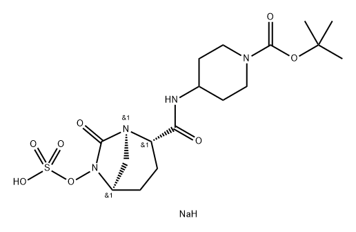 2414908-44-2 1-PIPERIDINECARBOXYLIC ACID, 4-[[[(1R,2S,5R)-7-OXO-6-(SULFOOXY)-1,6-DIAZABICYCLO[3.2.1]OCT-2-YL]CARB