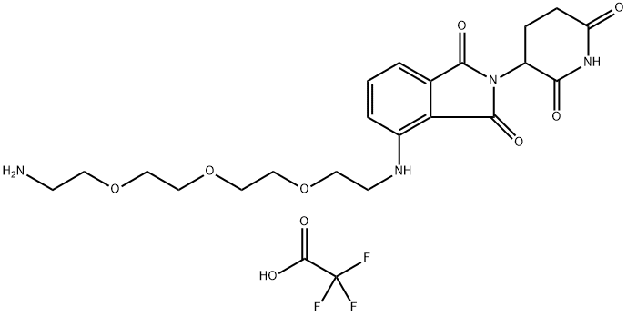 沙利度胺-NH-PEG3-NH2 TFA 结构式