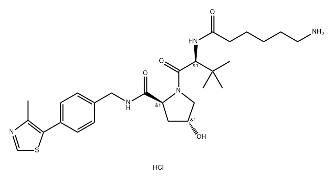 VH 032 酰胺-烷基C5-胺 二盐酸盐, 2415256-20-9, 结构式