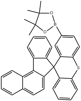 2′-(4,4,5,5-Tetramethyl-1,3,2-dioxaborolan-2-yl)spiro[7H-benzo[c]fluorene-7,9′-[9H]thioxanthene] Structure