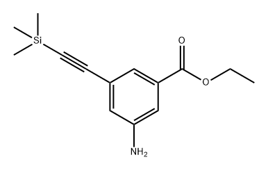 ethyl 3-amino-5-((trimethylsilyl)ethynyl)benzoate Structure