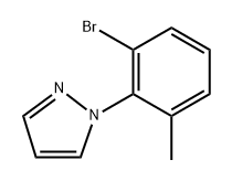 1-(2-bromo-6-methylphenyl)-1H-pyrazole Struktur