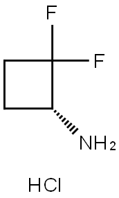 (R)-2,2-Difluoro-cyclobutylamine hydrochloride 化学構造式