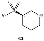 3-Piperidinesulfonamide, hydrochloride (1:1), (3R)- Structure