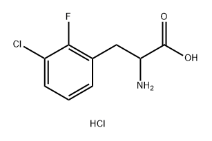 2-氨基-3-(3-氯-2-氟苯基)丙酸盐酸盐,2416231-06-4,结构式