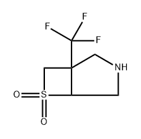 1-(Trifluoromethyl)-6-thia-3-azabicyclo[3.2.0]heptane 6,6-dioxide Struktur
