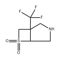 1-(三氟甲基)-6-硫杂-3-氮杂双环[3.2.0]庚烷6,6-二氧化物, 2416231-43-9, 结构式