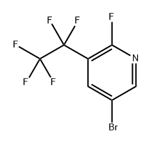 5-Bromo-2-fluoro-3-(perfluoroethyl)pyridine Struktur