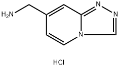 1,2,4-Triazolo[4,3-a]pyridine-7-methanamine, hydrochloride (1:2) Structure