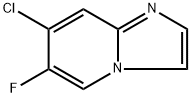 7-chloro-6-fluoroimidazo[1,2-a]pyridine Struktur