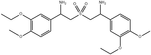 Benzenemethanamine, α,α'-sulfonylbis(methylene)bis[3-ethoxy-4-methoxy- 化学構造式