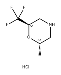 (2S,6R)-2-methyl-6-(trifluoromethyl)morpholine HCl Structure