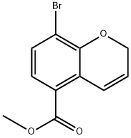 2H-1-Benzopyran-5-carboxylic acid, 8-bromo-, methyl ester Structure