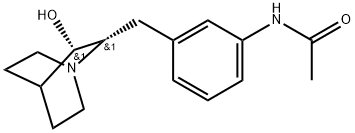 N-[3-[[(2S,3S)-3-Hydroxy-1-azabicyclo[2.2.2]oct-2-yl]methyl]phenyl]acetamide Struktur