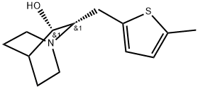 (2S,3S)-2-[(5-Methyl-2-thienyl)methyl]-1-azabicyclo[2.2.2]octan-3-ol,2417491-66-6,结构式