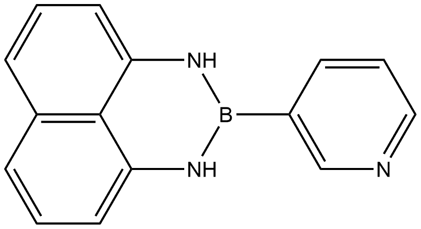 2- ( pyridin - 3 - yl ) -2,3 - dihydro - 1H
naphtho [ 1,8de ] [ 1,3,2 ] diazaborini
ne Struktur