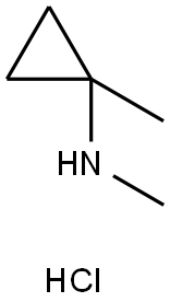 Cyclopropanamine, N,1-dimethyl-, hydrochloride (1:1) Structure