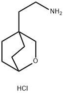 2-(2-氧杂双环[2.2.2]辛烷-4-基)乙胺盐酸盐 结构式