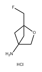 1-(氟甲基)-2-氧杂环[2.1.1]己烷-4-胺盐酸盐 结构式