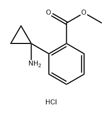 Benzoic acid, 2-(1-aminocyclopropyl)-, methyl ester, hydrochloride (1:1)|