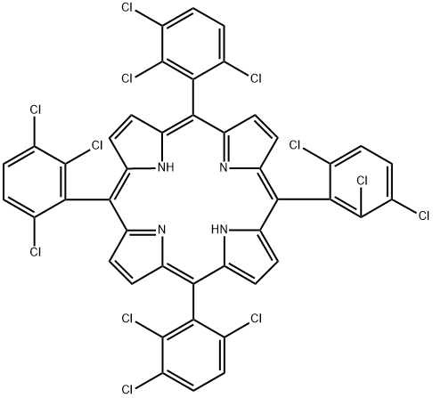 5,10,15,20-Tetrakis(2,3,6-trichlorophenyl)porphyrin Structure