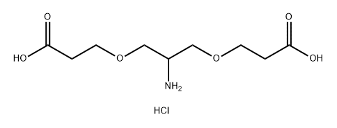 Propanoic acid, 3,3′-[(2-amino-1,3-propanediyl)bis(oxy)]bis-, hydrochloride (1:1)|3,3'-((2-氨基丙烷-1,3-二基)双(氧基))二丙酸盐酸盐