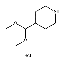 4-(二甲氧基甲基)-哌啶盐酸盐 结构式
