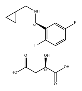 2422012-87-9 (2R)-2-(2,5-difluorophenyl)-3-azabicyclo[3.1.0]hexane (R)-2-hydroxysuccinate