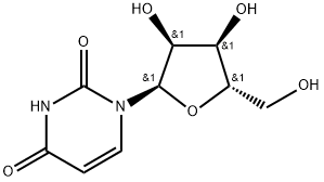 2,4(1H,3H)-Pyrimidinedione, 1-α-L-ribofuranosyl- Structure