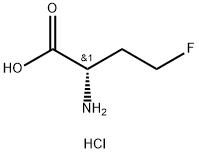 Butanoic acid, 2-amino-4-fluoro-, hydrochloride (1:1), (2S)- Struktur