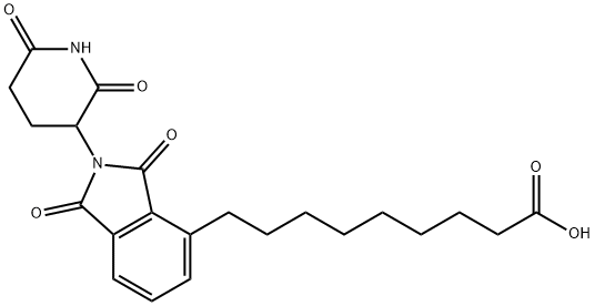 9-(2-(2,6-dioxopiperidin-3-yl)-1,3-dioxoisoindolin-4-yl)nonanoic acid 结构式