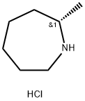 1H-Azepine, hexahydro-2-methyl-, hydrochloride (1:1), (2S)- Structure