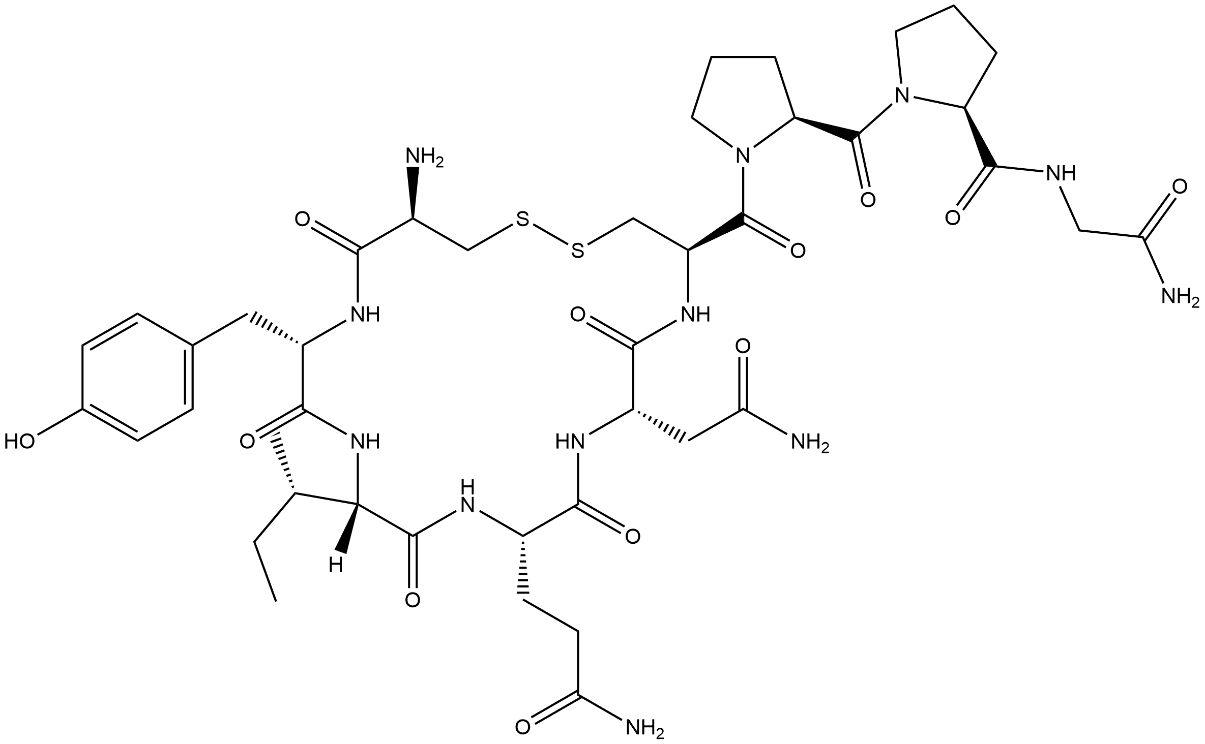 PRO8-催产素 结构式