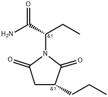 (S)-2-((R)-2,5-dioxo-3-propylpyrrolidin-1-yl)butanamide Structure