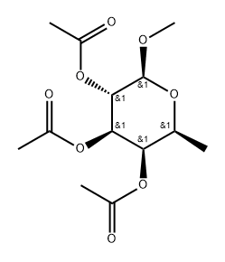 β-L-Galactopyranoside, methyl 6-deoxy-, 2,3,4-triacetate,24332-97-6,结构式