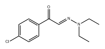4'-Chloro-α-(diethylhydrazono)acetophenone Structure