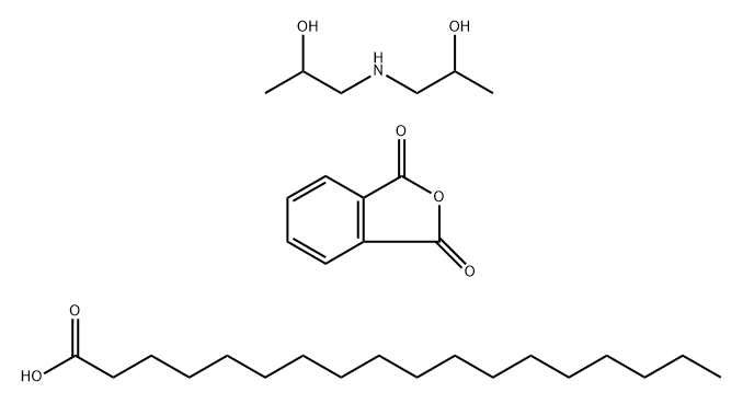 1,3-Isobenzofurandione polymer with 1,1'-iminobis[2-propanol] octadecanoate Structure