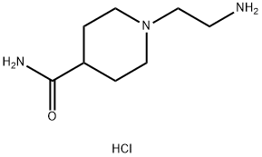1-(2-氨基乙基)哌啶-4-甲酰胺盐酸盐,2437650-34-3,结构式