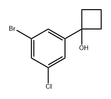 1-(3-bromo-5-chlorophenyl)cyclobutanol Struktur