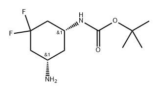 ((1R,5S)-5-氨基-3,3-二氟环己基)氨基甲酸叔丁酯, 2440020-49-3, 结构式