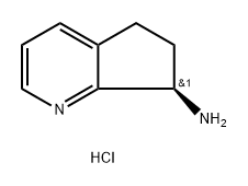 (R)-6,7-Dihydro-5H-cyclopenta[b]pyridin-7-amine hydrochloride Struktur