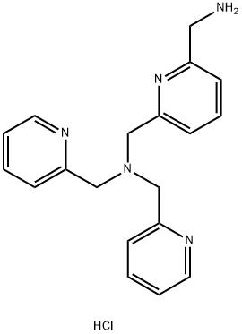 1-(6-(Aminomethyl)pyridin-2-yl)-N,N-bis(pyridin-2-ylmethyl)methanamine hydrochloride 化学構造式