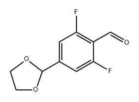 4-(1,3-dioxolan-2-yl)-2,6-difluorobenzaldehyde Structure