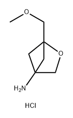 2-Oxabicyclo[2.1.1]hexan-4-amine, 1-(methoxymethyl)-, hydrochloride (1:1) Structure
