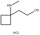 2-[1-(甲氨基)环丁基]乙醇盐酸盐, 2445786-44-5, 结构式