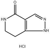 4H-Pyrazolo[4,3-c]pyridin-4-one, 1,5,6,7-tetrahydro-, hydrochloride (1:1) 化学構造式