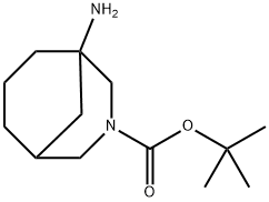 tert-butyl 1-amino-3-azabicyclo[3.3.1]nonane-3-carboxylate Struktur