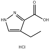1H-吡唑-3-羧酸,4-乙基,盐酸盐(1:1), 2445794-88-5, 结构式