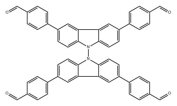 4,4',4'',4'''-([9,9'-联咔唑]-3,3',6,6'-四基)四苯甲醛,2446214-54-4,结构式