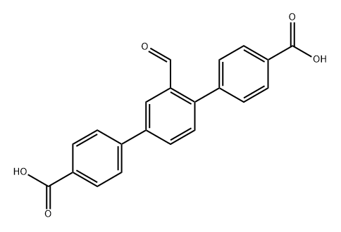 2'-甲酰基-[1,1':4',1''] -三联苯-4,4''-二甲酸,2446264-29-3,结构式